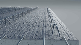 Elementplafonds van staalbeton, filigraanplafonds