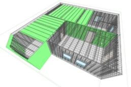 BIM model with fdu concrete elements